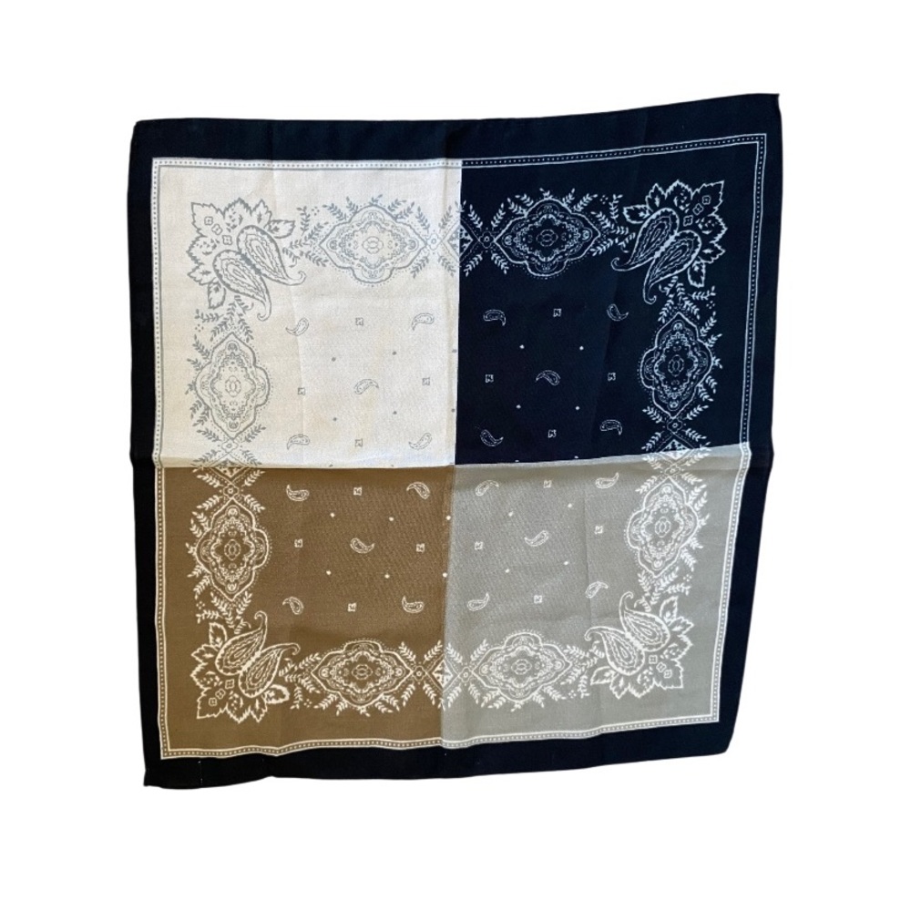 SONOMA Color Block Paisley Bandana NWOT